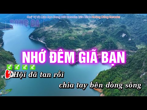 Karaoke Nhớ Đêm Giã Bạn |Nhạc Đỏ| (Song Ca) Hoàng Dũng Karaoke