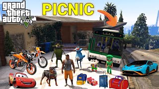 GTA V Picnic with Shinchan, Oggy, Franklin & Little Singham – Fun & Chaos! I played first time gta v