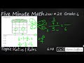 Understanding Ratios and Fractions
