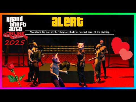 GTA 5 VALENTINES DAY DLC 2025, All New Clothing, OUTFITS, Love ACCESSORIES, Leak (GTA Online Update)