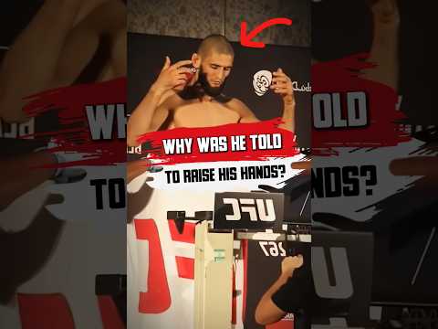 Why WAS HE TOLD TO RAISE HE HANDS? #ufc
