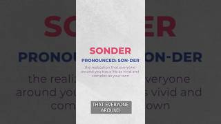 Meaning of Sonder | My Word Book