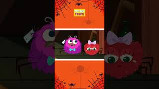 Five Funny Spiders 🕷 Jumping on the Web 🕸 #shorts #halloweensongs #spooky #spiders