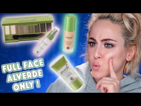 FULL FACE USING ONLY alverde PRODUCTS | 🍁Drogerie Naturkosmetik MakeUp | Hatice Schmidt