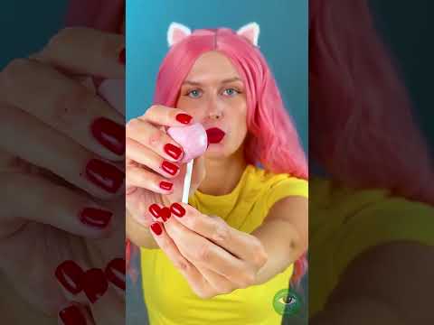 حيلة صنع المصاصة بنفسك! 🍭😆 #حيلة_طعام #ابداعي #قصيرة