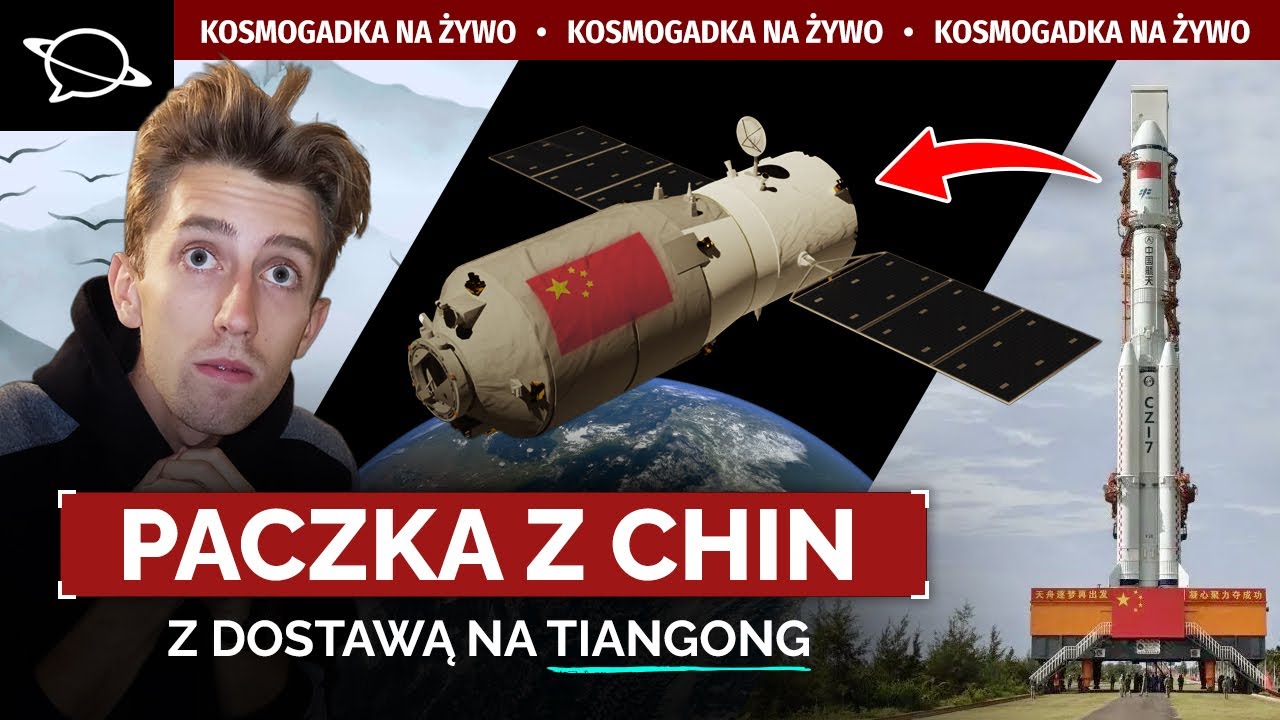 🔴 Oglądamy rekordową chińską misję zaopatrzeniową! | Tianzhou 9
