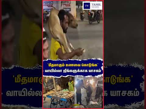'மீதமாகும் உணவை கொடுங்க' வாயில்லா ஜீங்களுக்காக யாசகம் #Animal #Food #Help #Humanity #HumanityFirst
