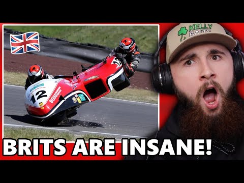 American Reacts to Isle of Man TT Sidecar Racing for the First Time!! *UNBELIEVABLE*