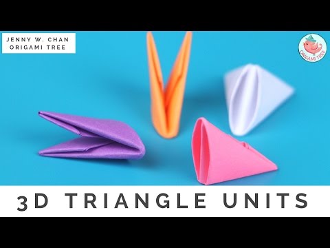 How to Fold 3D Origami Pieces - Make the 3D Origami ...