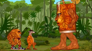 Udin Din Din Dun, Ganganzelli Trulala vs Brr Es Teh Patipum. Brainot Animation.