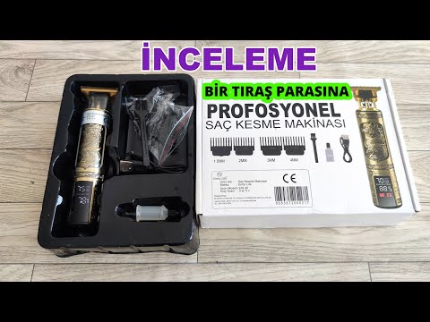 Şarjlı Lcd Ekran Profesyonel Saç Sakal Tıraş Makinesi İncelemesi