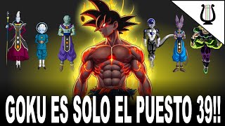 REVELADO!! Las 50 PERSONAS mas Poderosas del Multiverso (la Lista es Increible) - Dragon Ball Super