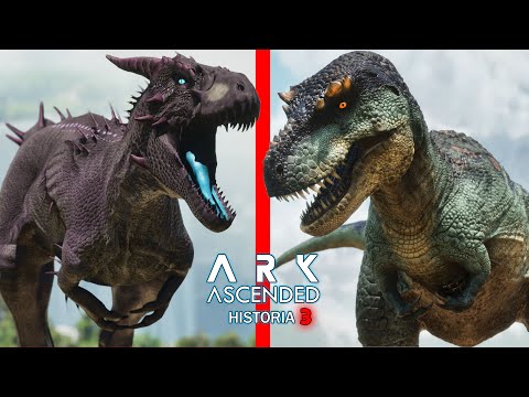 EL DINOSAURIO DE LA OSCURIDAD NYCTATYRANNUS Y TIRANOSAURUS REX EVOLUCIONADO! ARK Ascended Historia