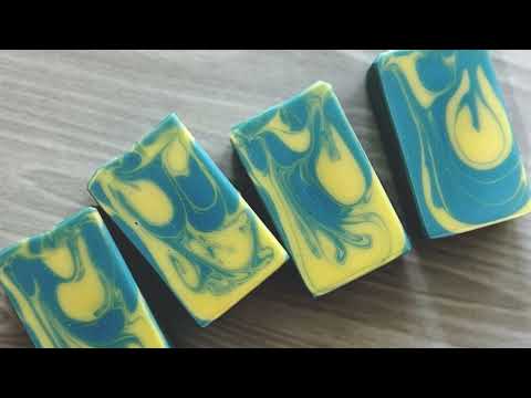 Lemon 🍋 Blueberry 🫐 Cold Process Soap Making