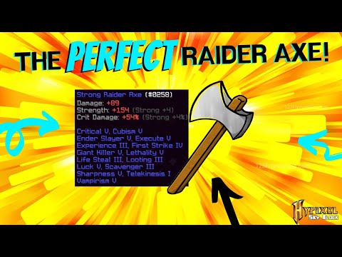 Raider axe скайблок хайпиксель как получить