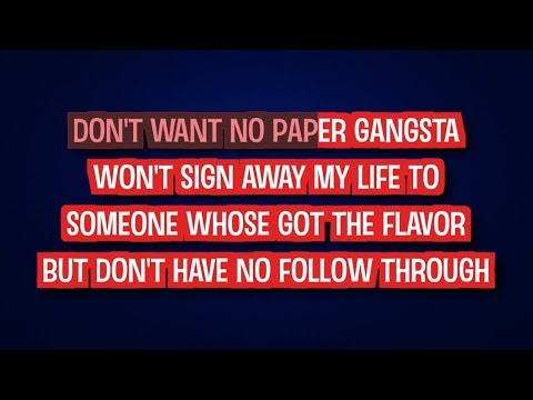 Lady Gaga – Paper Gangsta (Karaoke Version)