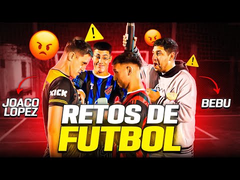 RETOS DE FÚTBOL EN EL BARRIO CON JOACO LÓPEZ, BEBU Y LOSMACANA 🚫⚽️