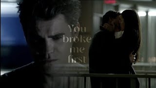 Stefan and Elena (+Damon) ~You broke me first