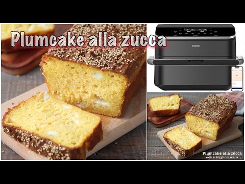 Plumcake salato alla Zucca cotto nella  COSORI Friggitrice ad Aria 10 Litri TwinFry