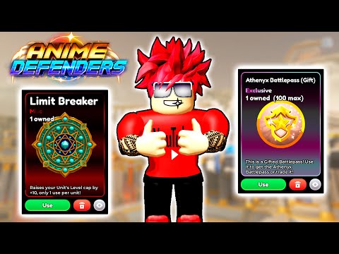 ПОЛУЧИЛ НОВЫЙ LIMIT BREAKER и ATHENYX BATTLEPASS в ANIME DEFENDERS ROBLOX