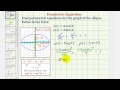 Understanding Parametric Equations of an Ellipse