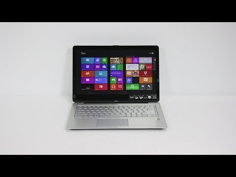 (RUSSIAN) Видео обзор гибридного ноутбука (планшета) Sony VAIO Fit 14A