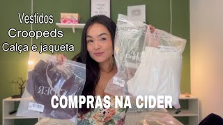 PROVANDO ROUPAS da Cider | calça, vestidos, croppeds ✨ vale a pena?