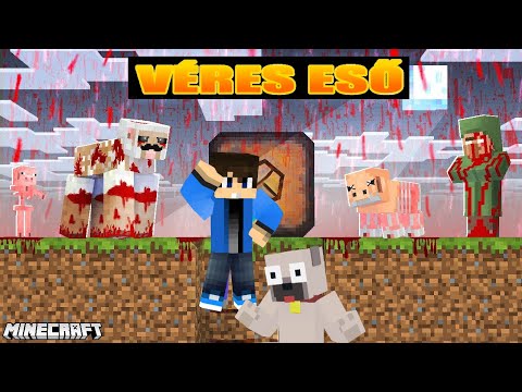 VÉDETT BUNKER vs VÉRES ESŐ A MINECRAFTBAN!