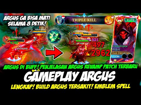 CARA MAIN ARGUS BUFF❗PENJELASAN ARGUS REVAMP TERBARU❗BUILD ARGUS TERSAKIT❗GAMEPLAY ARGUS TOP GLOBAL