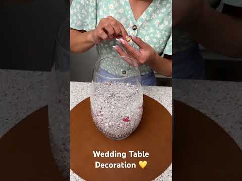 An easy table decoration for weddings 🌹