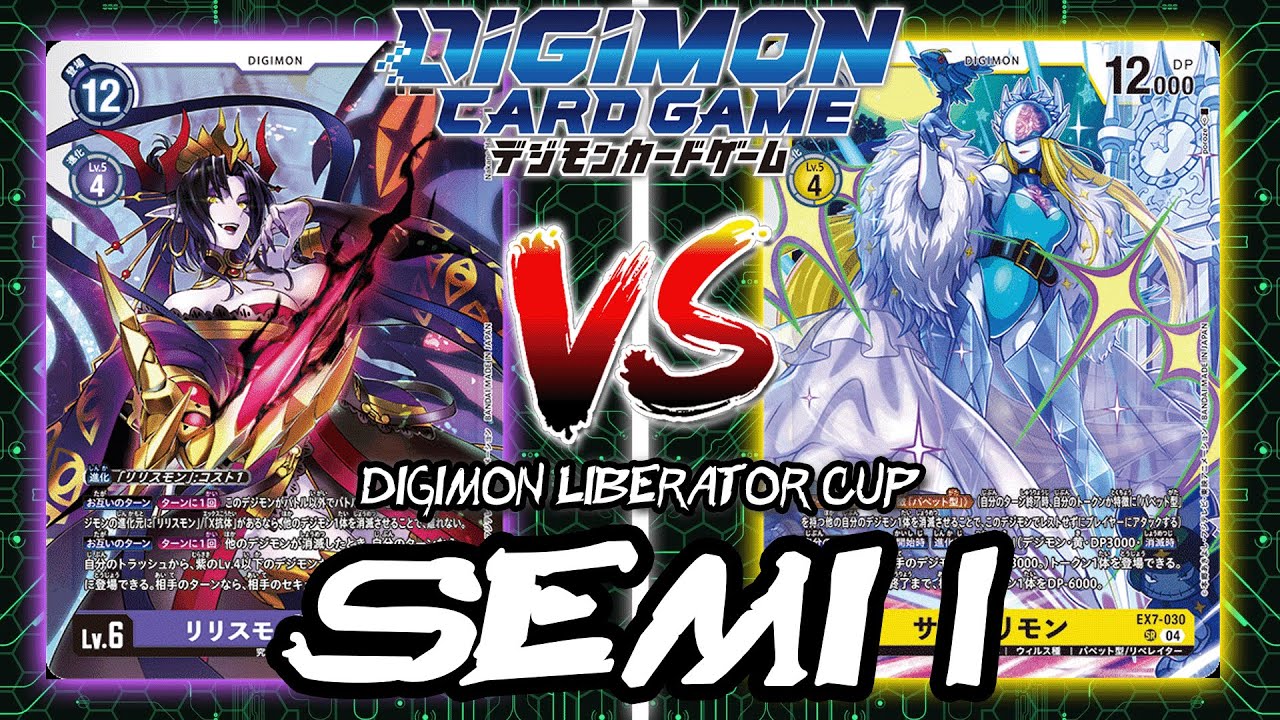 Lilithmon X VS Cendrillmon!! | Digimon Card Game: EX7 Digimon Liberator Cup (SEMIFINAL 1)