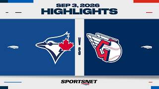 MLB Highlights | Blue Jays vs. Guardians - September 3, 2026