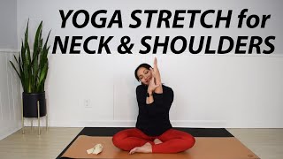 15 Min Yoga Stretch for Neck & Shoulders | Tension Relief Yoga