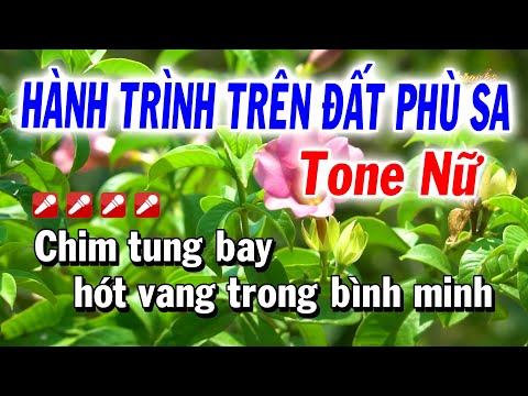 Karaoke Hành Trình Trên Đất Phù Sa Tone Nữ Nhạc Sống Cha Cha | Tuyết Nhi Karaoke