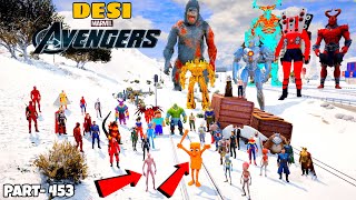 DESI Avengers Rescue TUNG TUNG SAHUR Kidnapped by Aliens in GTA 5 | GTA V MODS #453 