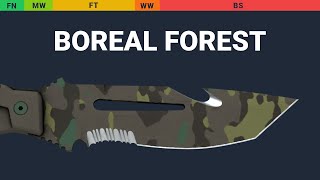 Survival Knife Boreal Forest Wear Preview