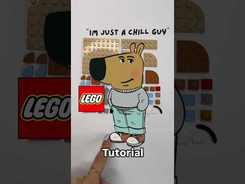 LEGO Chill Guy MOC Tutorial 💆‍♀️🐶 #chillguy #legomoc #legotutorial