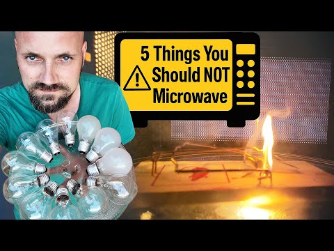 5 things you should NOT Microwave | ⚠️ Warning: Flashing Lights