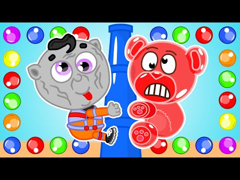 Lion Family | Orbeez Ideas and Gummy Bears | Cartoon for Kids