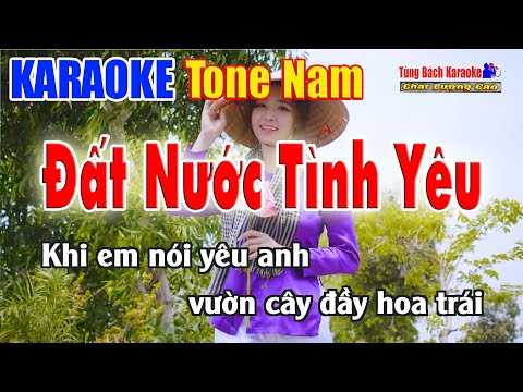 Karaoke Đất Nước Tình Yêu ( Tone Nam ) Nhạc Sống Tùng Bách