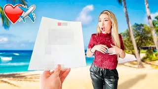 LE HICE ESTA SORPRESA A ANDREA Y SE PUSO MUY FELIZ...🔥 😱 **Le Regalo Un Viaje Secreto**