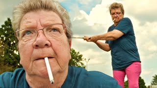 ANGRY GRANDMA GOES GOLFING!