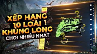 THE ISLE EVRIMA - XẾP HẠNG 10 LOÀI KHỦNG LONG ĐƯỢC CHƠI NHIỀU NHẤT