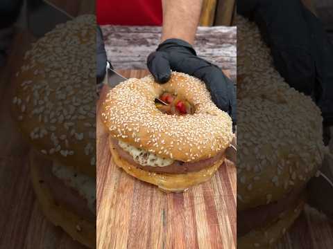 Argentine Sausage and Provoleta Bagel | Al Frugoni - Open Fire Cooking