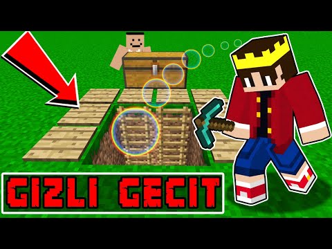 ARKADAŞIMIN GİZLİ GEÇİDİ Trolledim - Minecraft