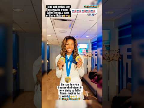 From dreams to gold🥇Gabby Thomas inspires the world🌎🥹🥇#motivational #200meter #champion #shorts