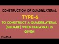 Constructing a Square with Diagonal