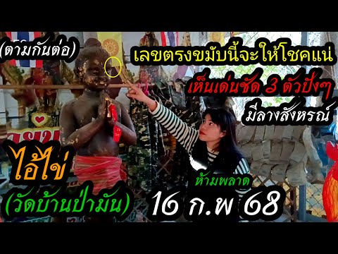 ตามกันต่อ(16 ก.พ 68)มีลางสังหรณ์ว่า/เลขตรงจุดนี้จะให้โชค3ตัวปังๆเห็นเด่นชัดมาก#ไอ้ไข่วัดบ้านป่ามัน