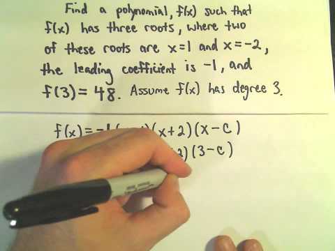 Finding the Formula for a Polynomial Given: Zeros/Roots ...