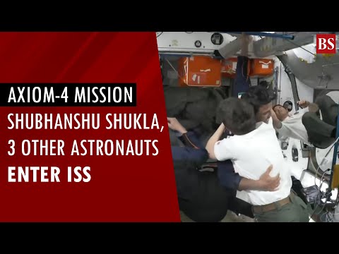 Watch: Shubhanshu Shukla, 3 other astronauts enter International Space Station | SpaceX | Falcon9